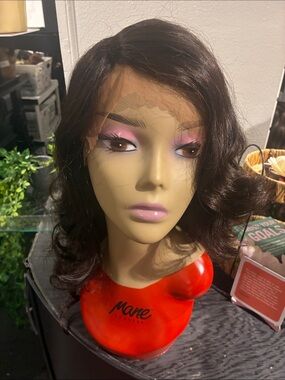 100% REMY #HUMAN Virgin silky human hair New #Wig